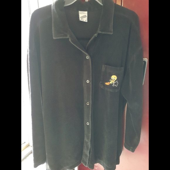 Sweaters - Tweety terry cloth cotton jacket/ looney toons
